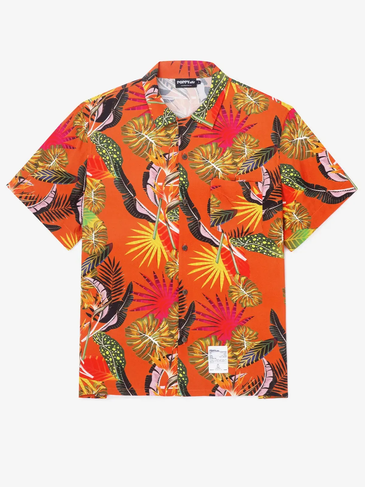 Men's POPPY ATLR Just A Lot of Foliage Hawaiian Short Sleeve Shirt sold by Eleven Oasis product image thumbnail 5
