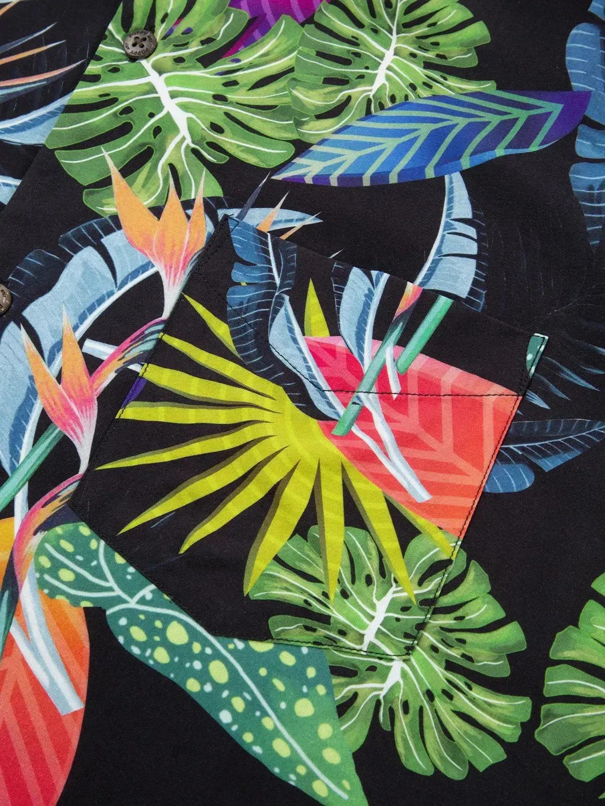 Men's POPPY ATLR Just A Lot of Foliage Hawaiian Short Sleeve Shirt sold by Eleven Oasis product image thumbnail 4