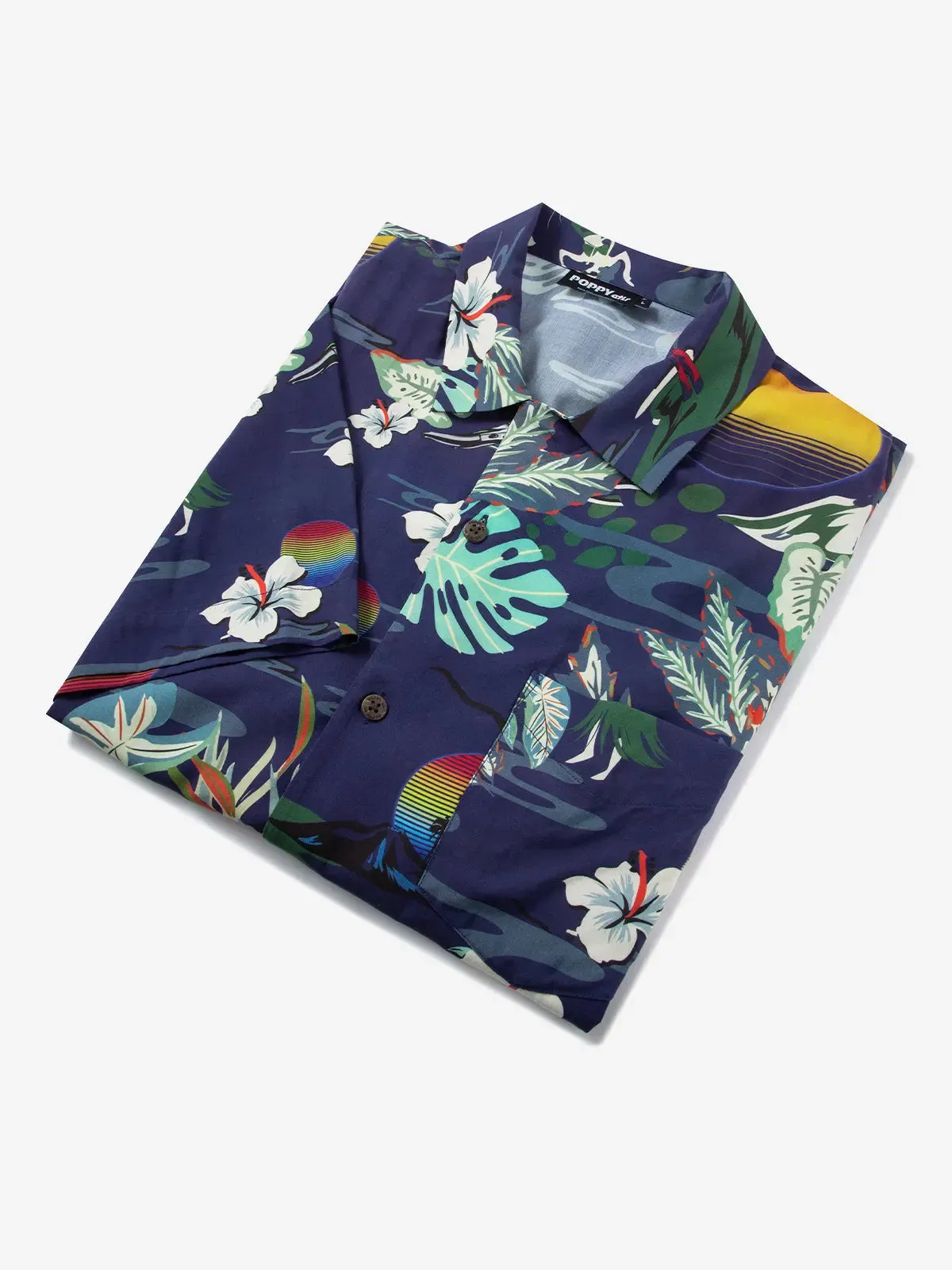POPPY ATLR Men's Electronic Aloha Short Sleeve Shirt sold by Eleven Oasis product image thumbnail 2