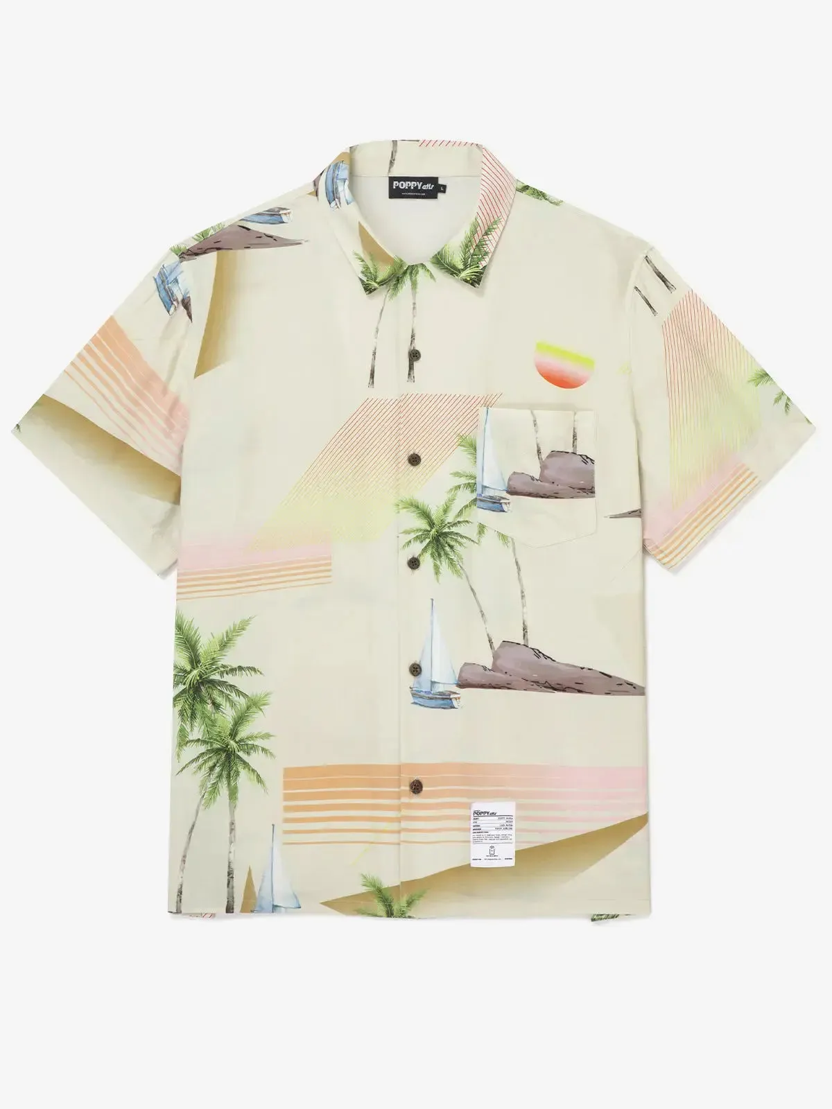Men's POPPY ATLR Island Hopping Hawaiian Short Sleeve Shirt sold by Eleven Oasis product image thumbnail 3