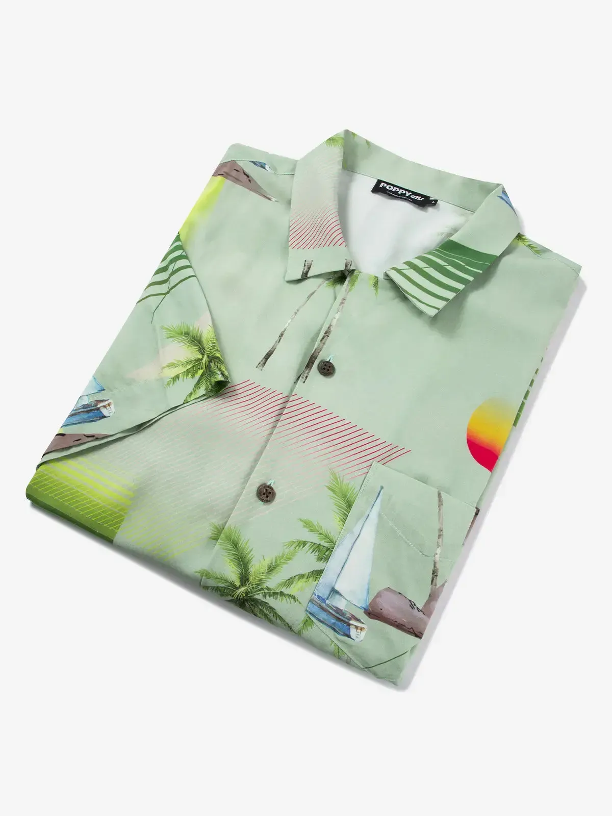 POPPY ATLR Women's Aloha Short Sleeve Shirt sold by Eleven Oasis product image thumbnail 5