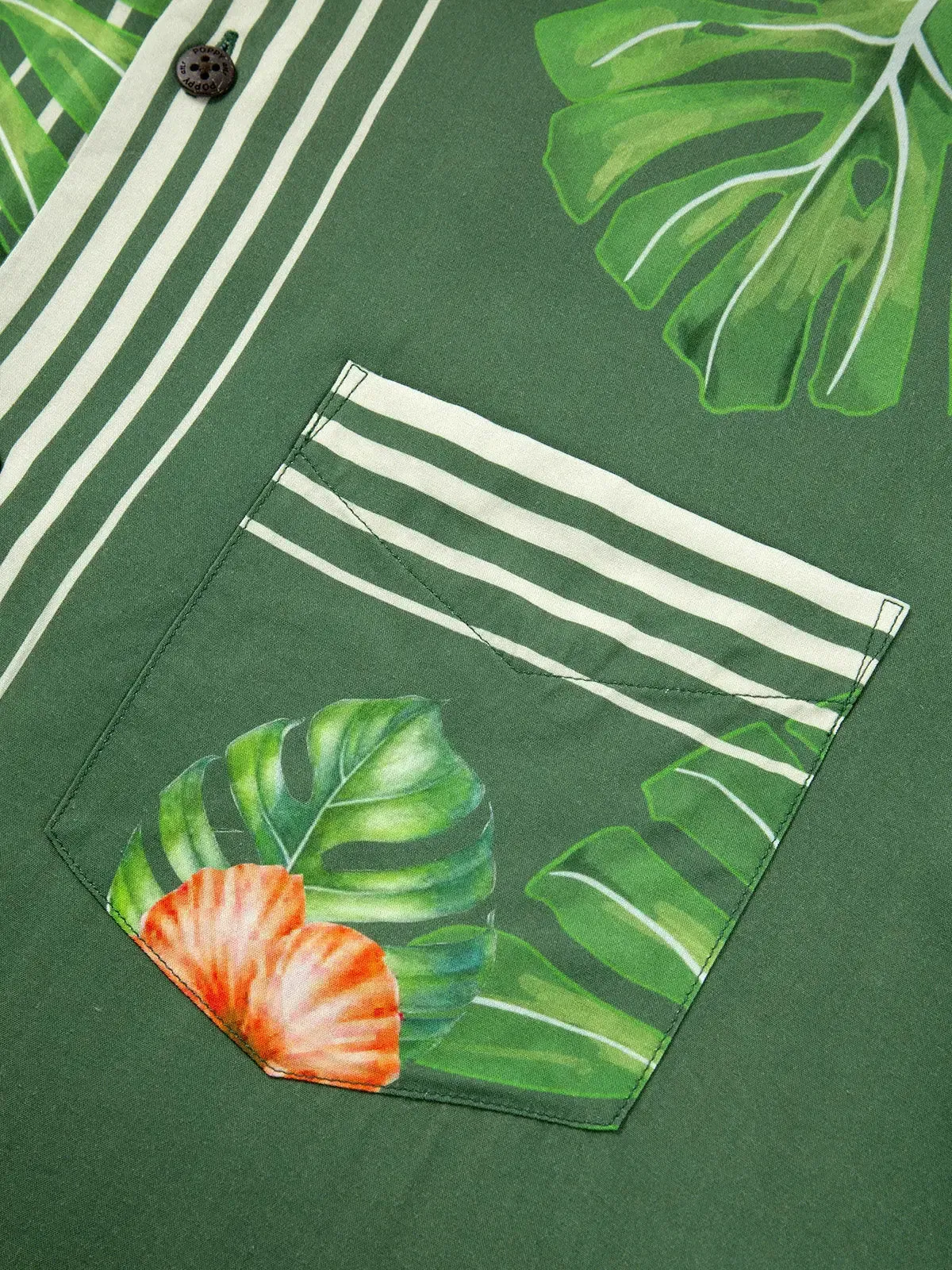 Men's POPPY ATLR Hibiscus Fusion Hawaiian Short Sleeve Shirt sold by Eleven Oasis product image thumbnail 3