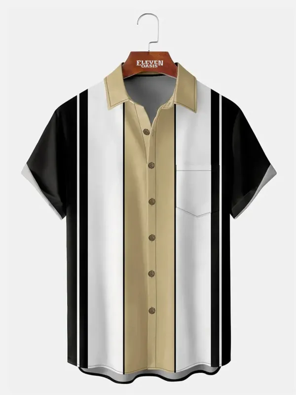 Men's Classic Bowling Short Sleeve Shirt sold by Eleven Oasis