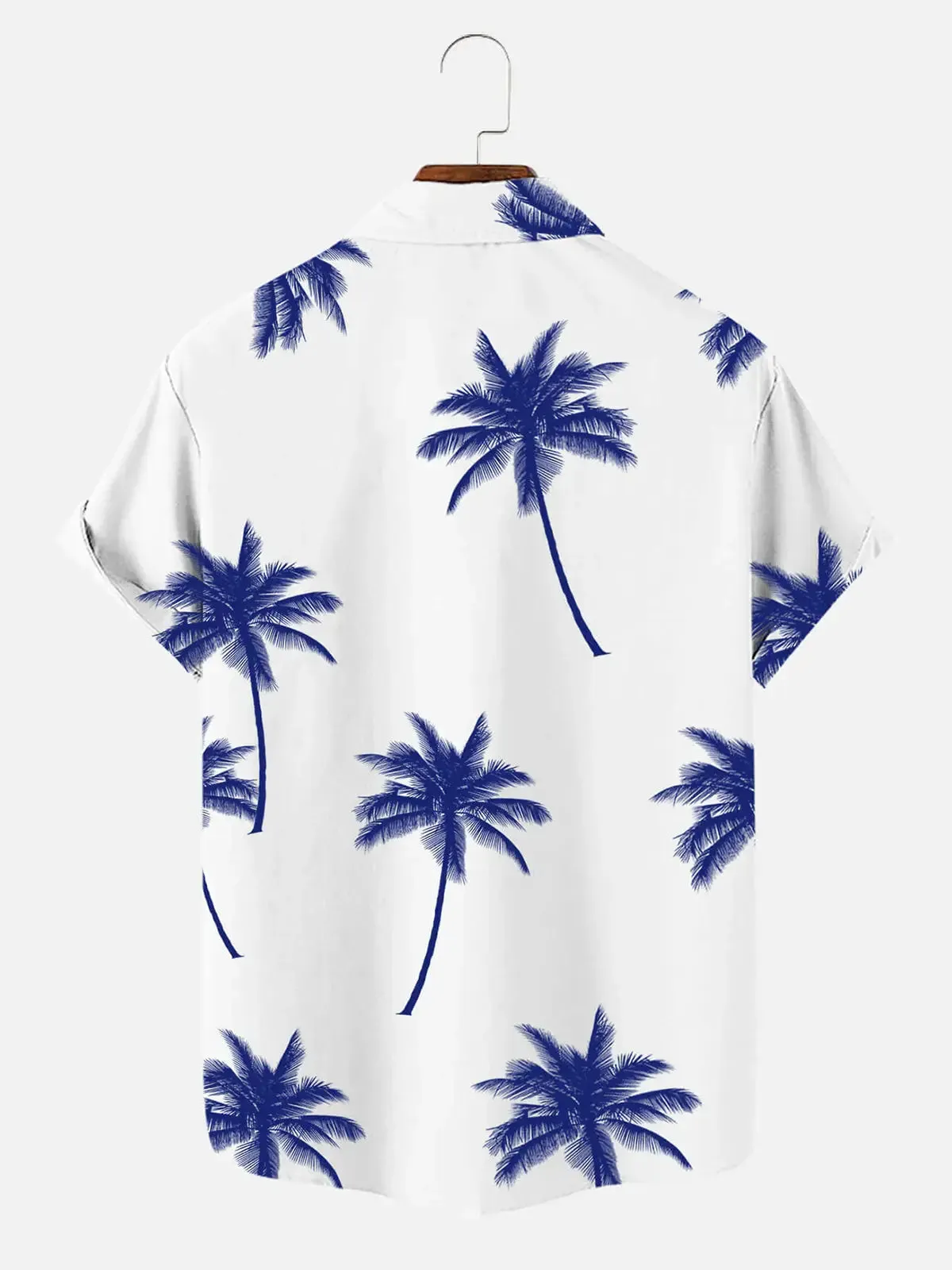 Men's Coconut Tree Pattern Basic Short Sleeve Shirt sold by Eleven Oasis product image thumbnail 2
