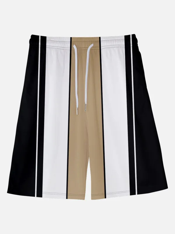 Men's Retro Color Block Athletic Shorts sold by Eleven Oasis