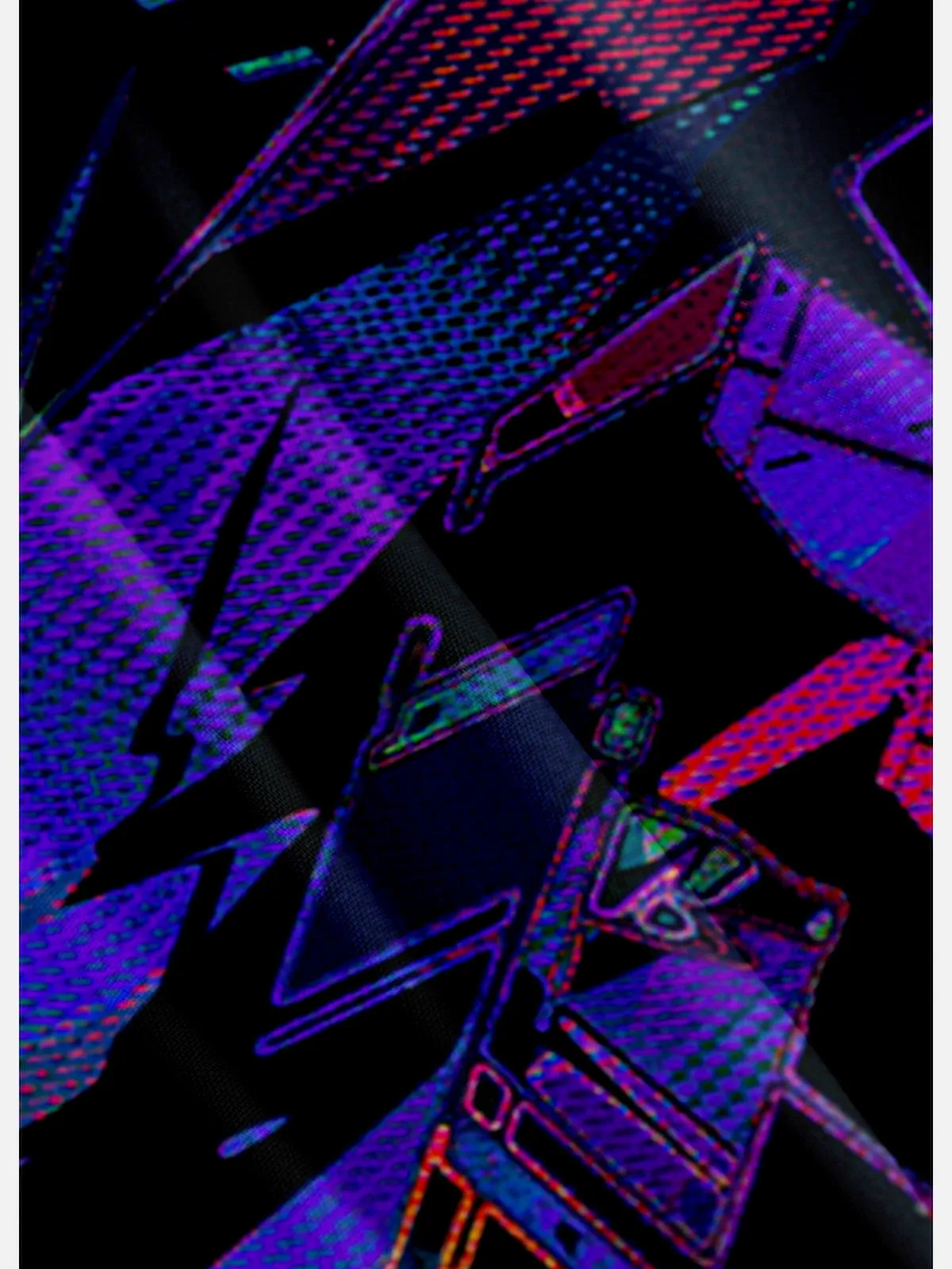 Tall Men's Abstract Digital Art Short Sleeve Shirt sold by Eleven Oasis product image thumbnail 3