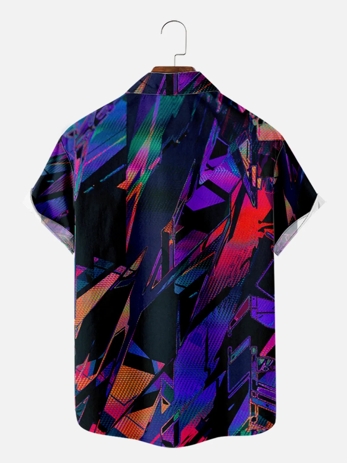 Tall Men's Abstract Digital Art Short Sleeve Shirt sold by Eleven Oasis product image thumbnail 2