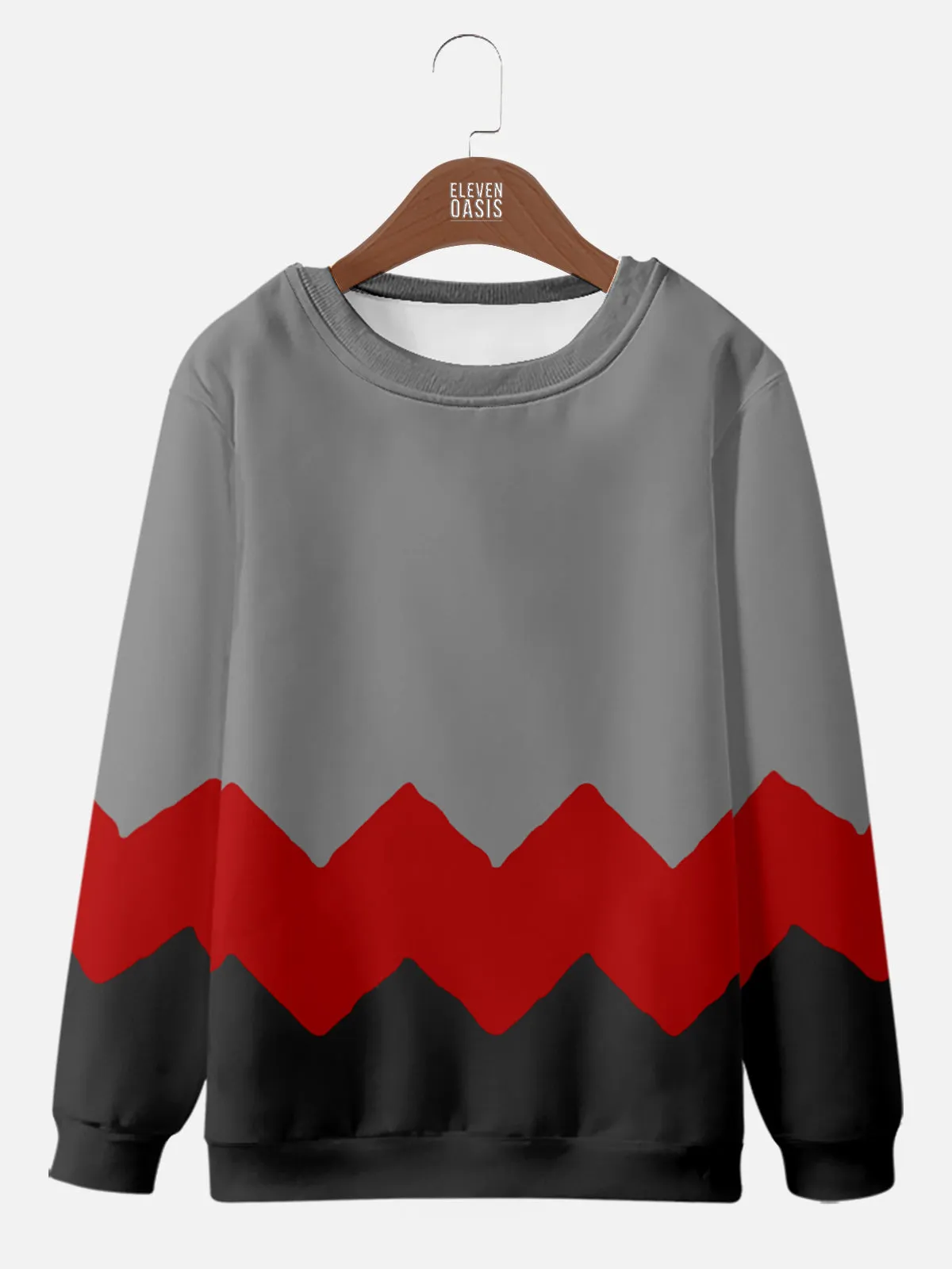 Men's Charlie Brown Inspired Zigzag Sweatshirt sold by Eleven Oasis product image thumbnail 3
