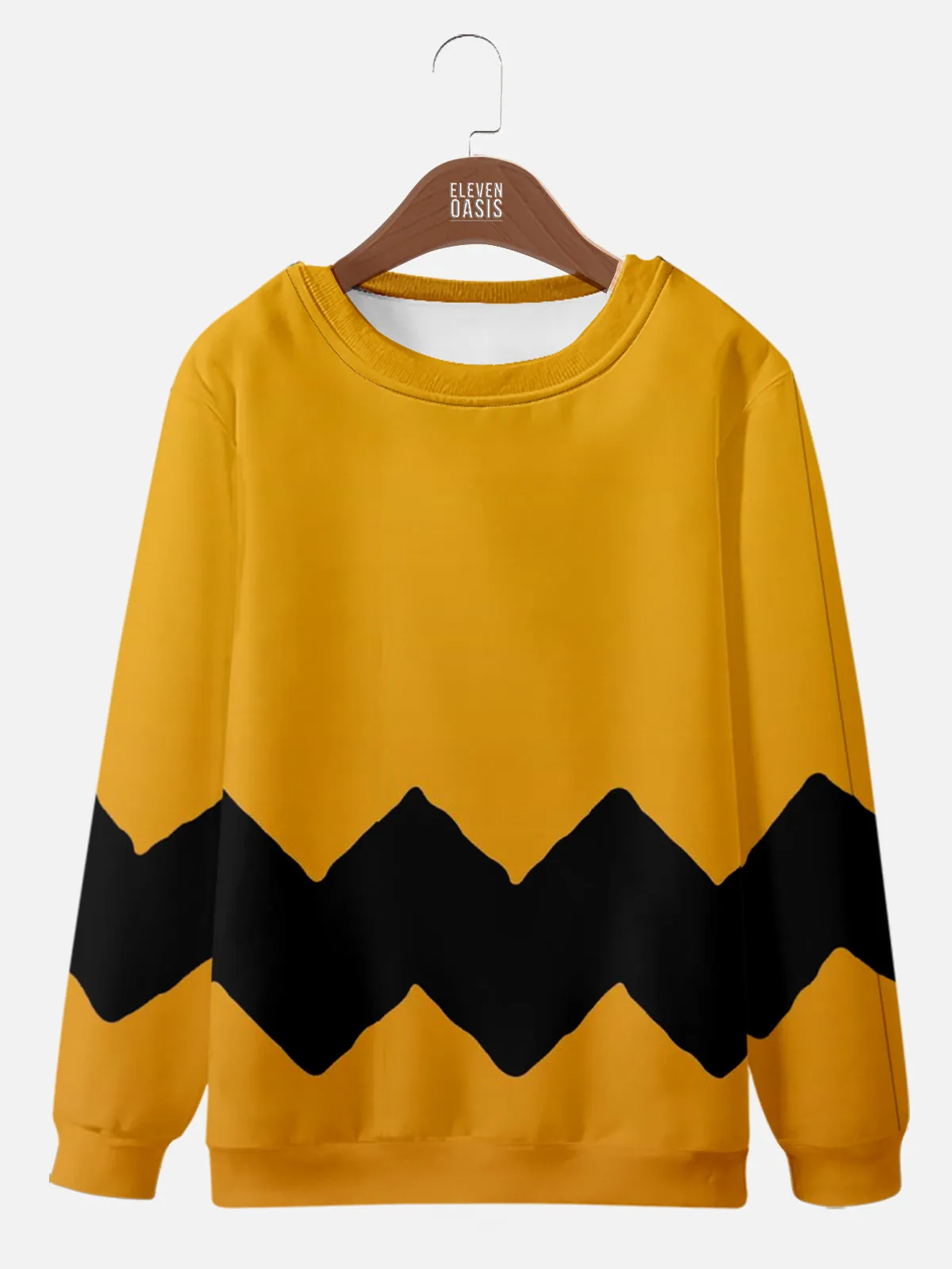 Men's Charlie Brown Inspired Zigzag Sweatshirt sold by Eleven Oasis