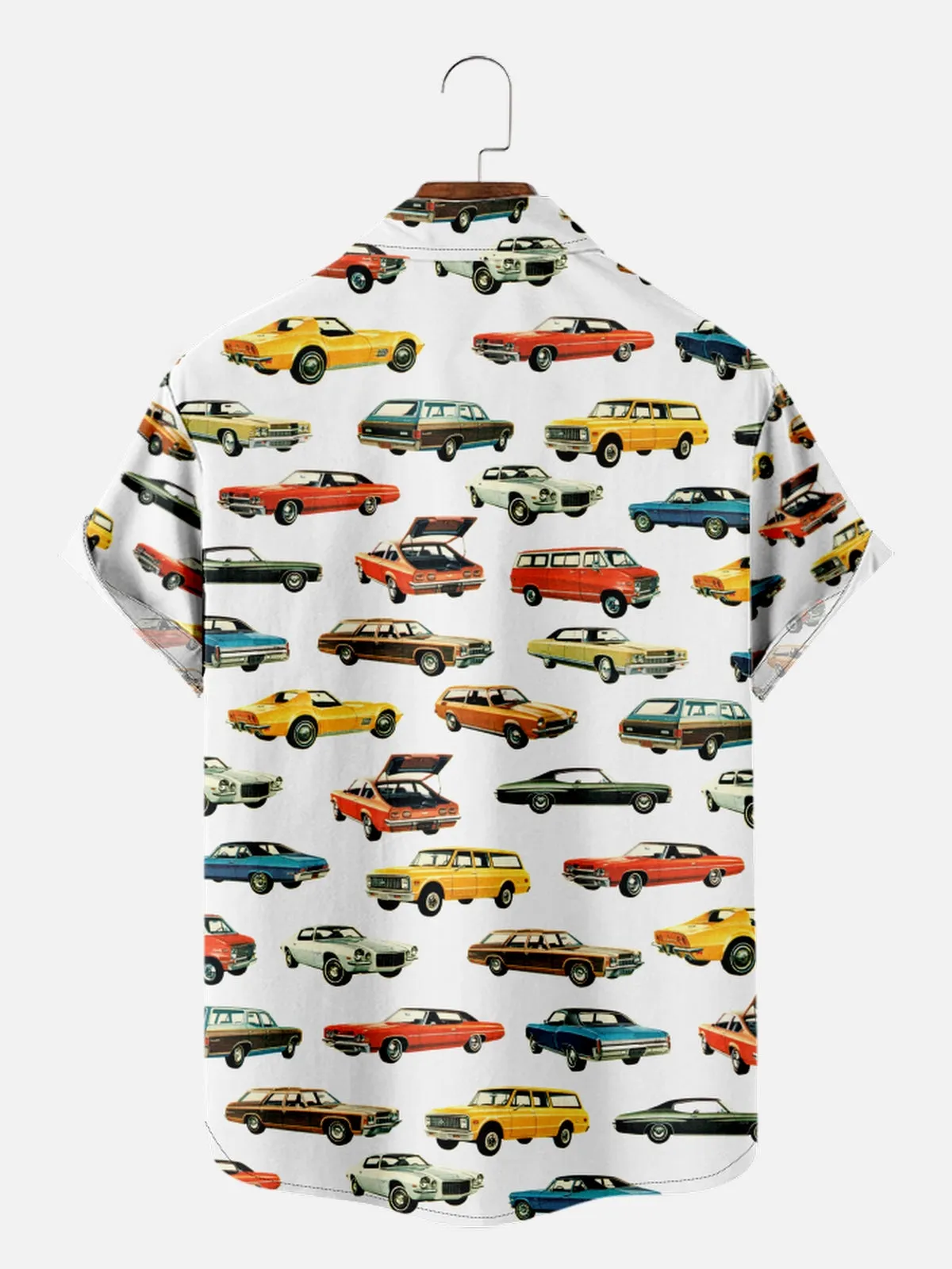 Tall Men's Classic American Muscle Car All Over Print Short Sleeve Shirt sold by Eleven Oasis product image thumbnail 2