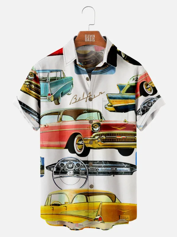 Men's Classic Chevrolet Bel Air Gallery Short Sleeve Shirt sold by Eleven Oasis