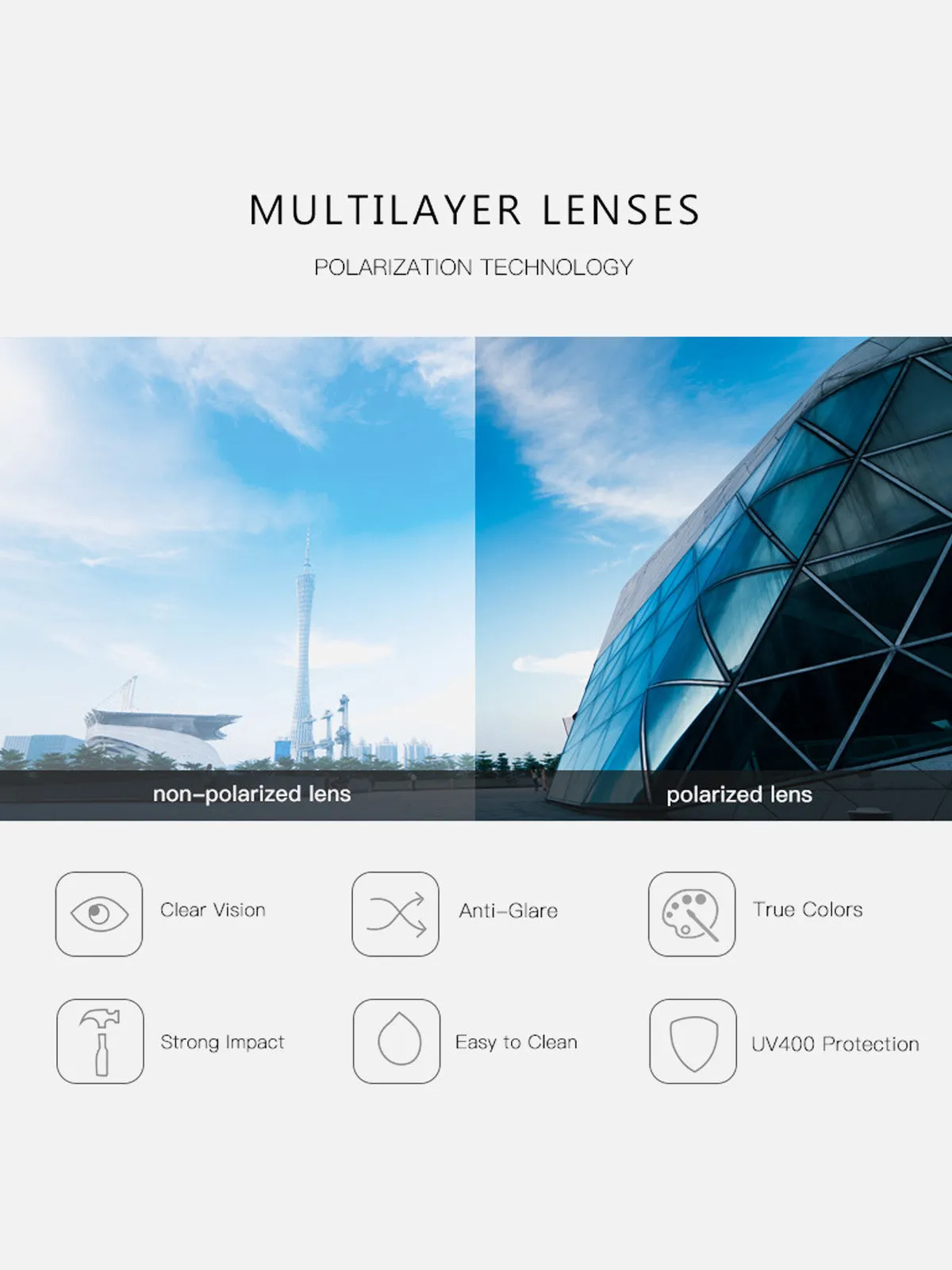 Premium Wayfarer Style Sunglasses sold by Eleven Oasis product image thumbnail 4