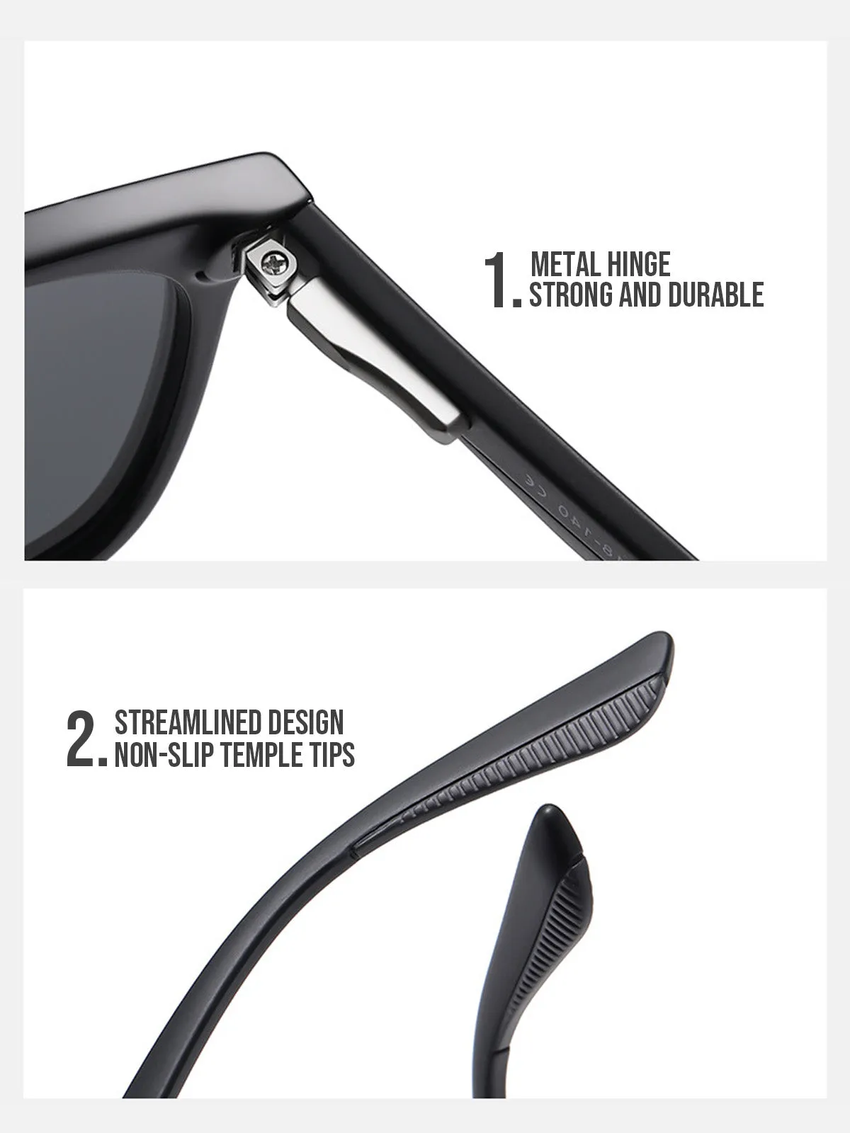 Modern Wayfarer Style Sunglasses sold by Eleven Oasis product image thumbnail 3