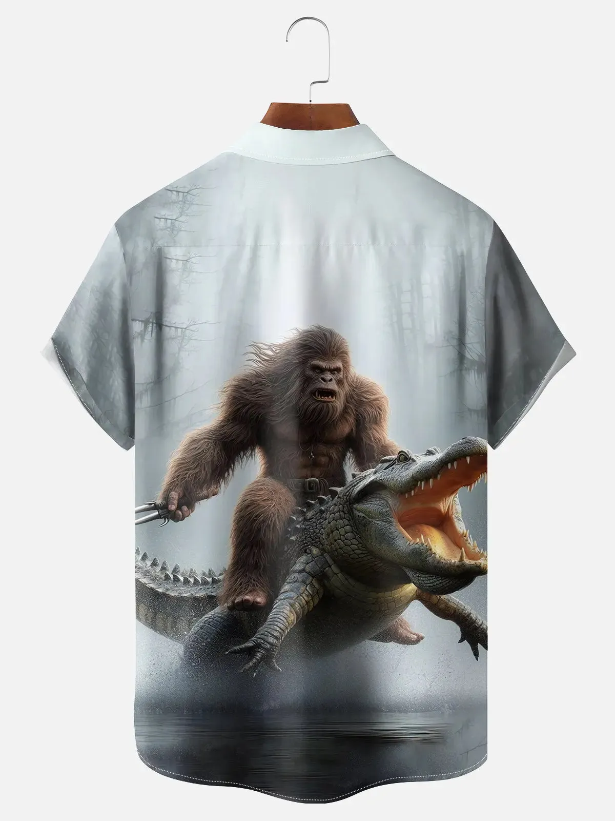 Men's Bigfoot Gator Wrangler Short Sleeve Shirt sold by Eleven Oasis product image thumbnail 2