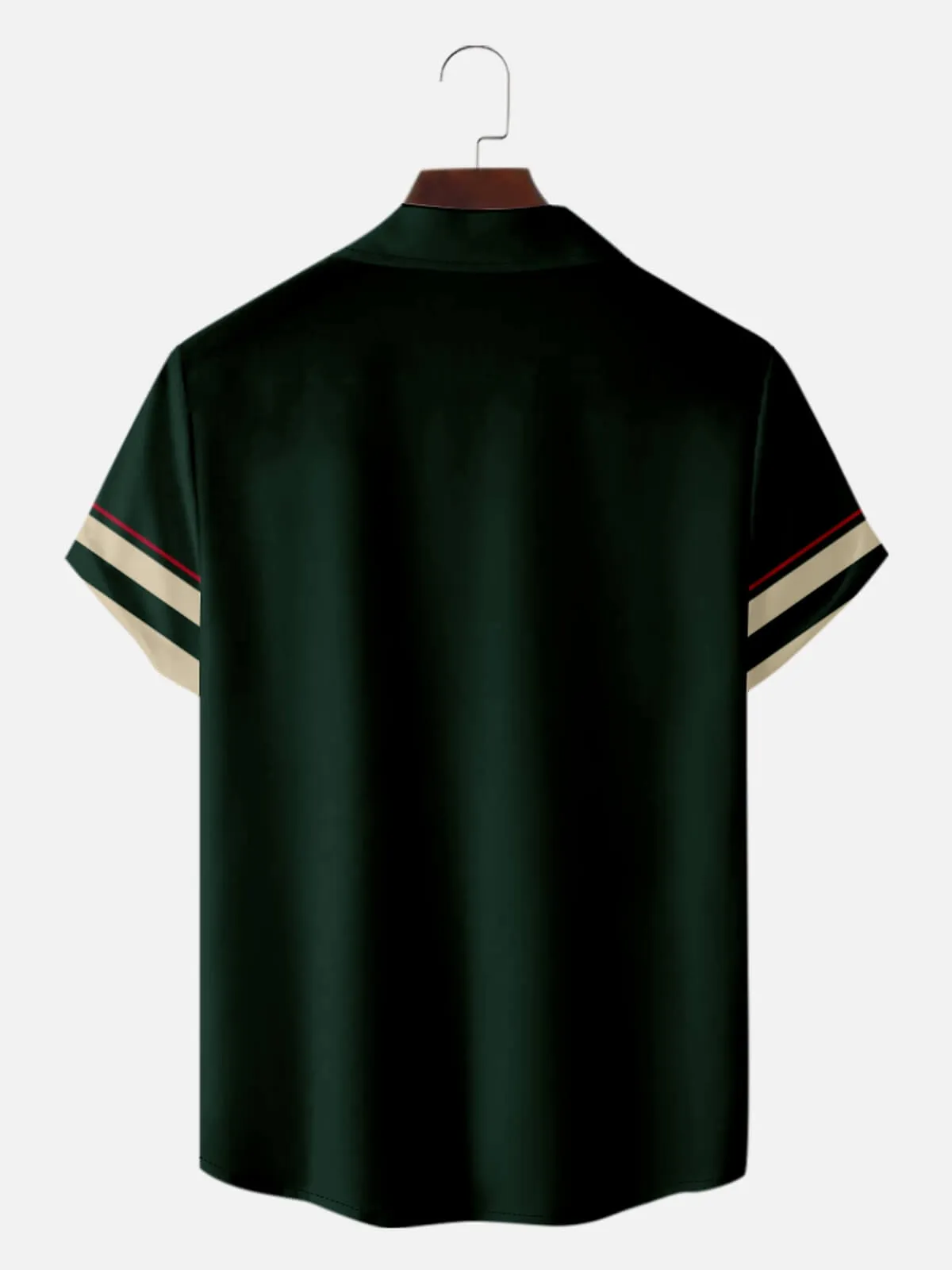 Men's Contrast Trim Border Short Sleeve Shirt sold by Eleven Oasis product image thumbnail 4