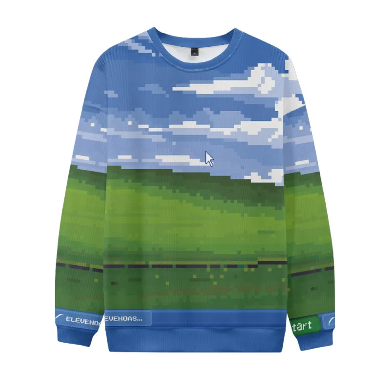 Windows XP All Over Print Sweatshirt sold by Eleven Oasis