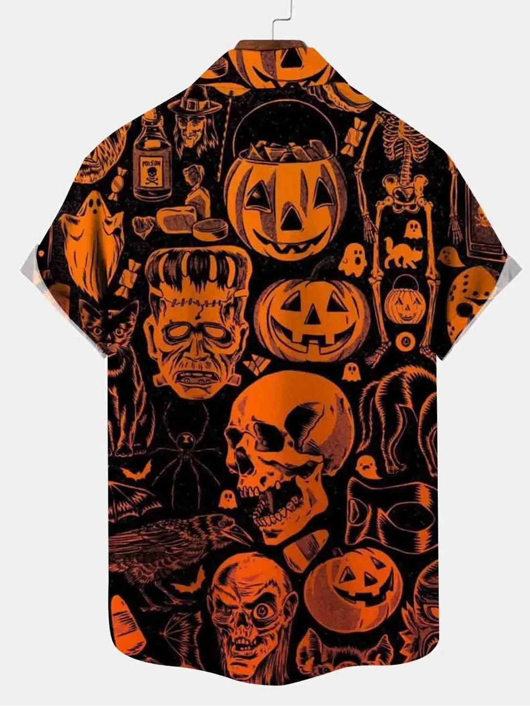Men's Halloween Horror Icons Short Sleeve Shirt sold by Eleven Oasis product image thumbnail 2