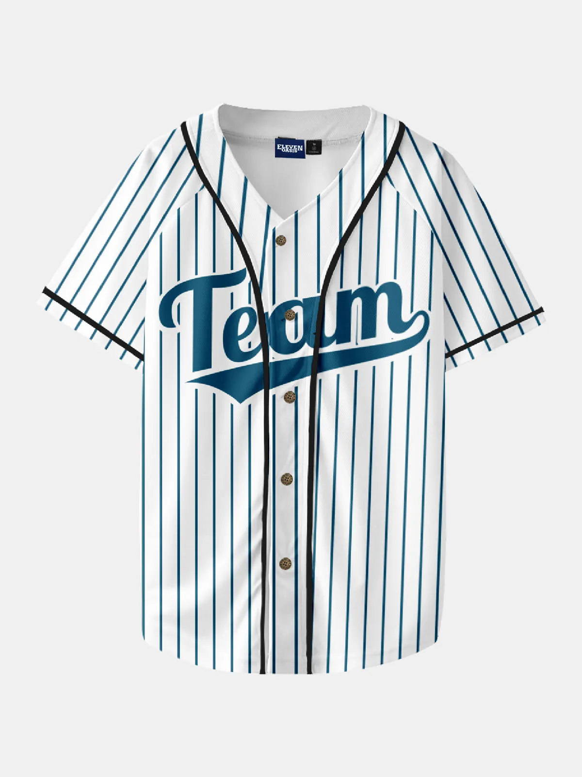 Men's Customizable Baseball Team Short Sleeve Jersey sold by Eleven Oasis product image thumbnail 2