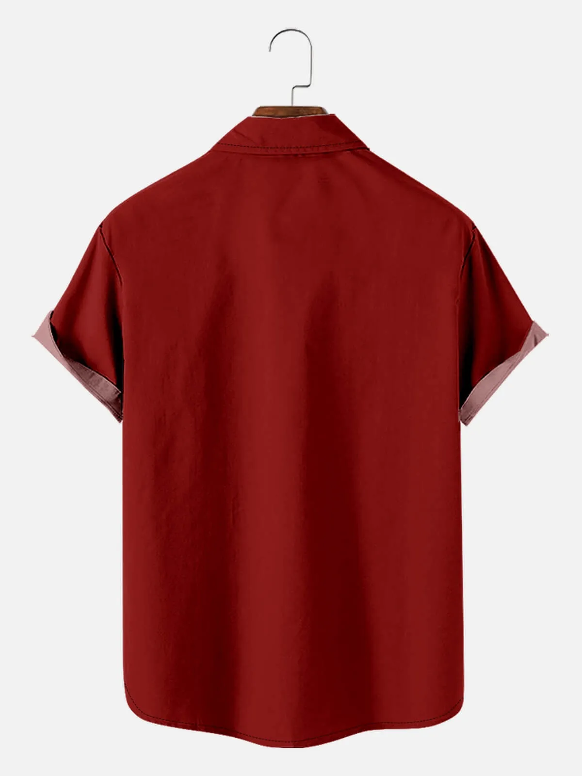 Men's Patriotic Floral Panel Short Sleeve Shirt sold by Eleven Oasis product image thumbnail 4