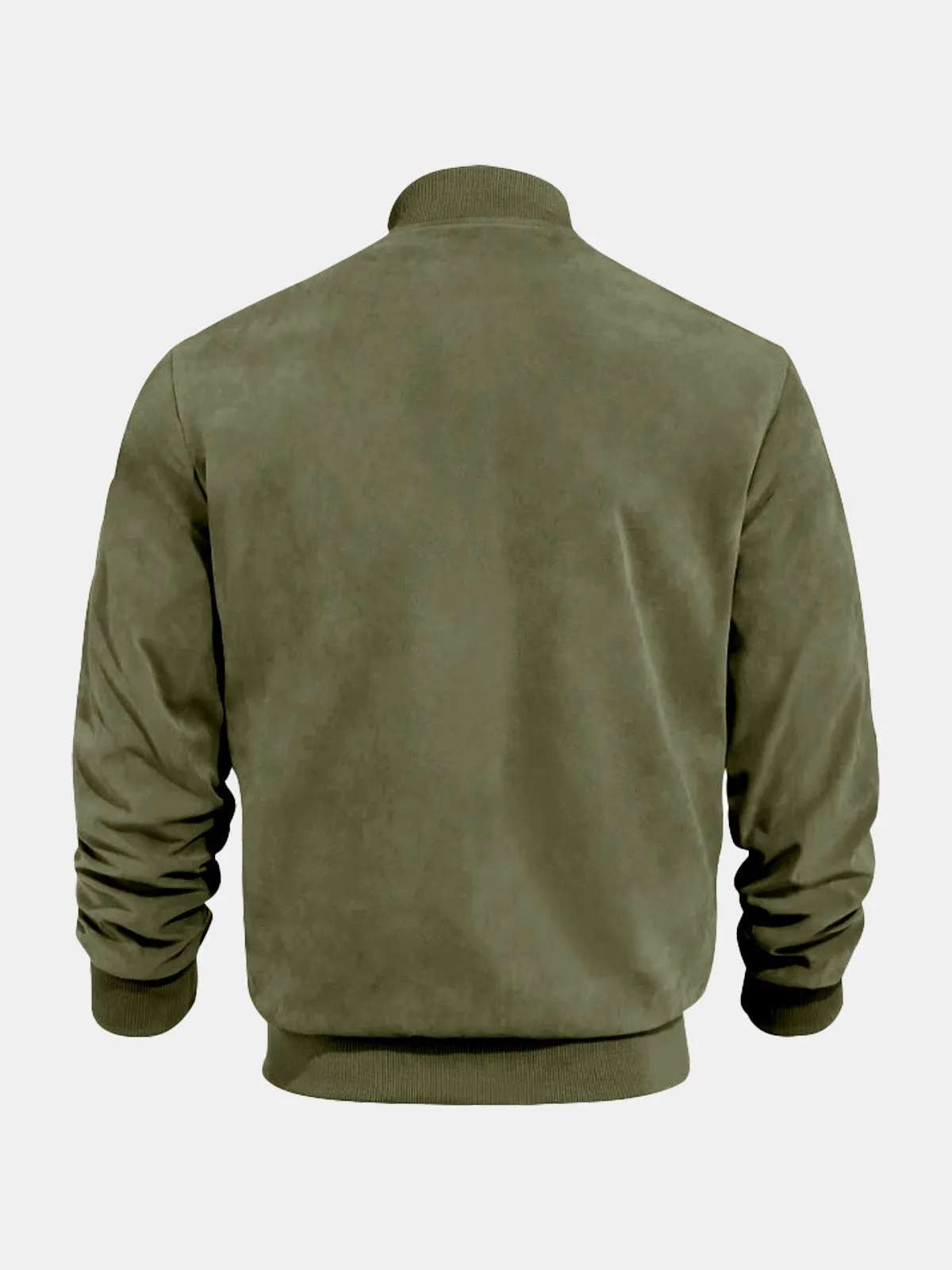 Men's Suede-Feel Bomber Jacket sold by Eleven Oasis product image thumbnail 5