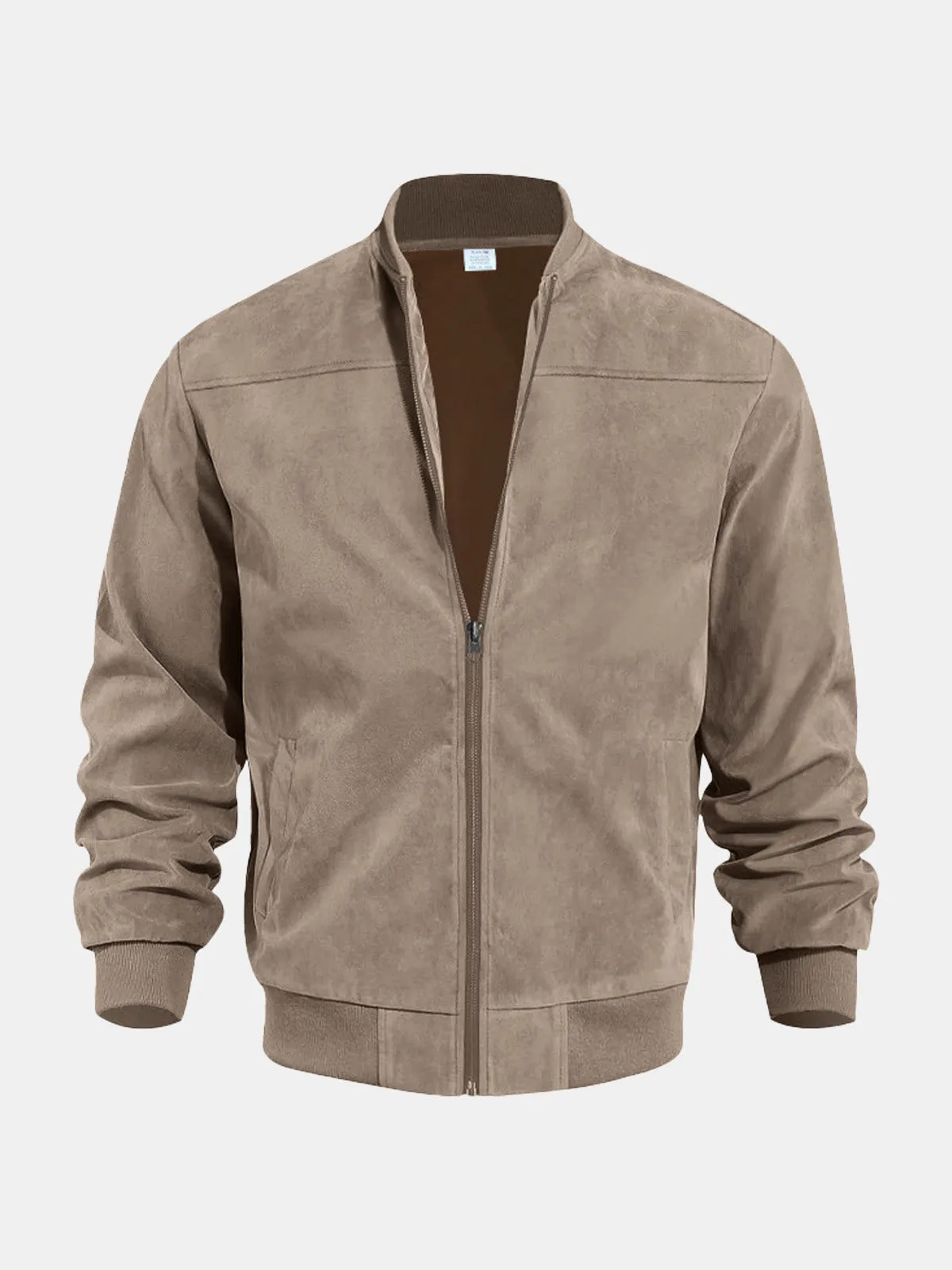 Men's Suede-Feel Bomber Jacket sold by Eleven Oasis product image thumbnail 2