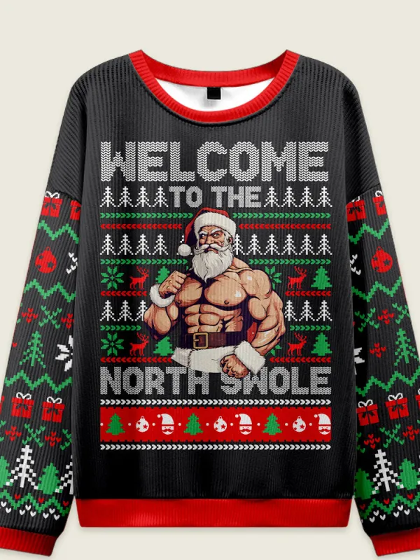 Welcome To The North Swole Ugly Christmas Sweater sold by Eleven Oasis