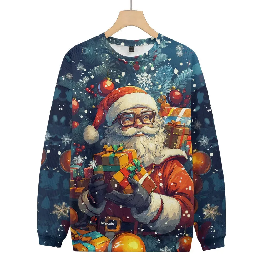 Anime Santa Gift Stack Christmas Sweatshirt sold by Eleven Oasis
