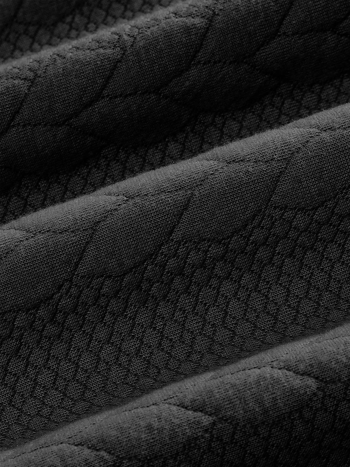 Men's Quarter-Zip Textured Pullover Sweatshirt sold by Eleven Oasis product image thumbnail 5