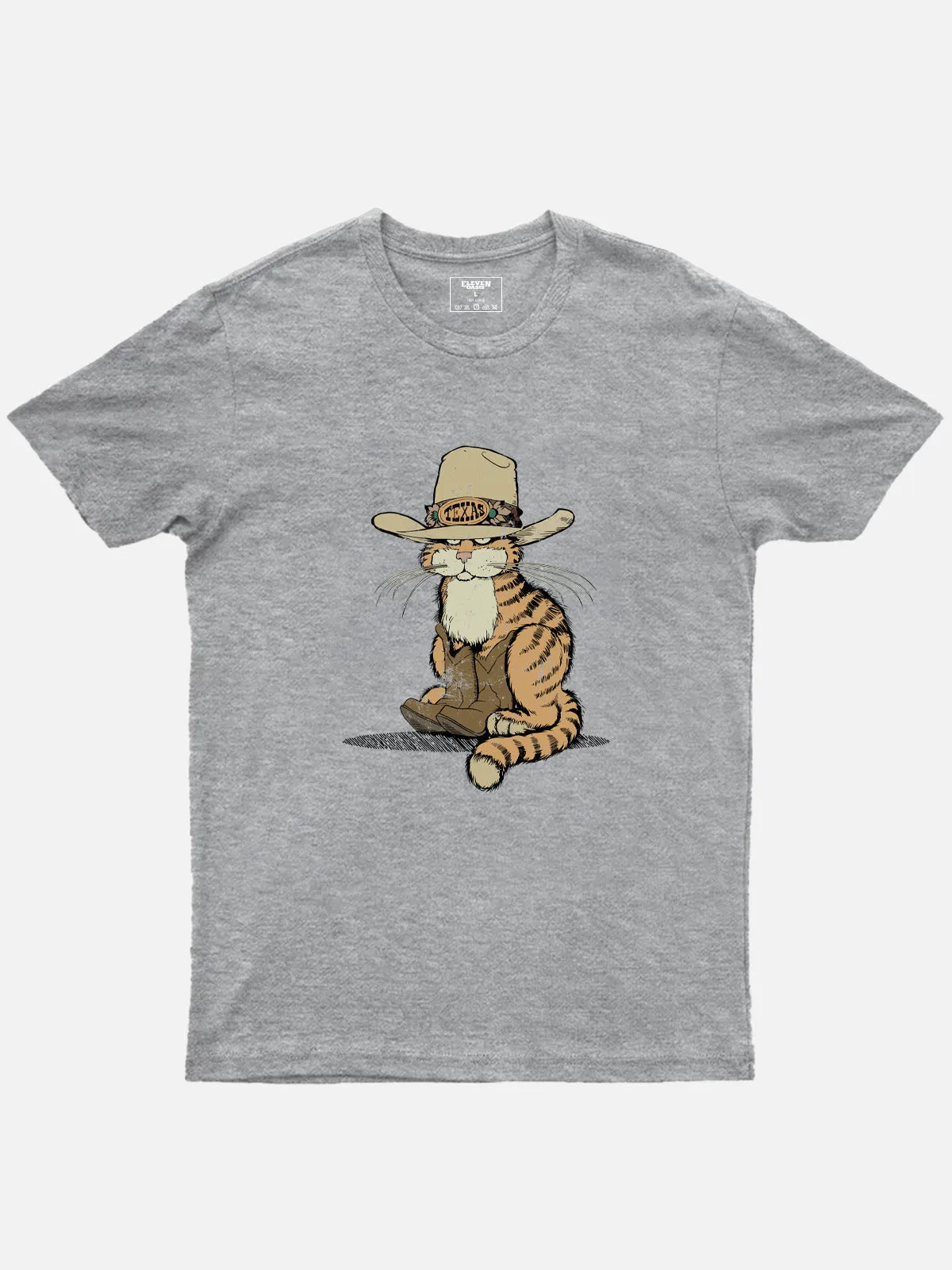 Cowboy Puss in Boots Cotton T-Shirt sold by Eleven Oasis product image thumbnail 4