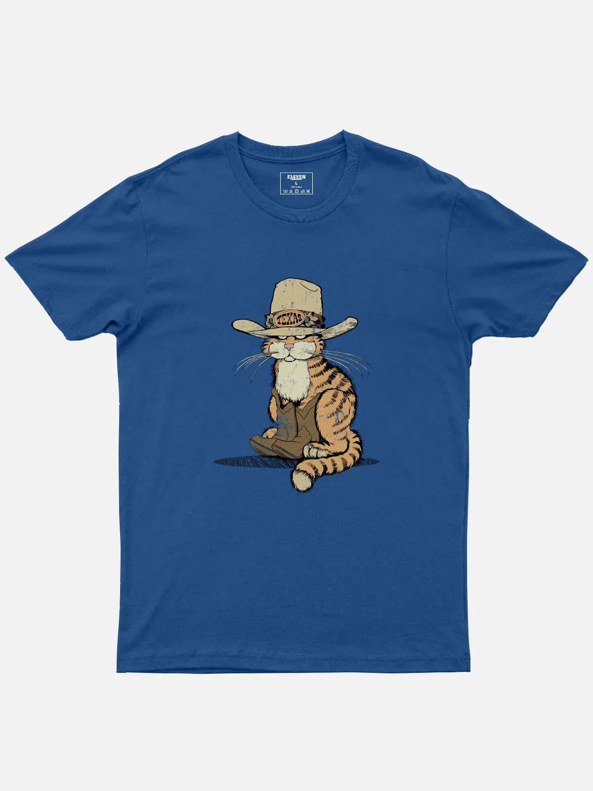 Cowboy Puss in Boots Cotton T-Shirt sold by Eleven Oasis product image thumbnail 5