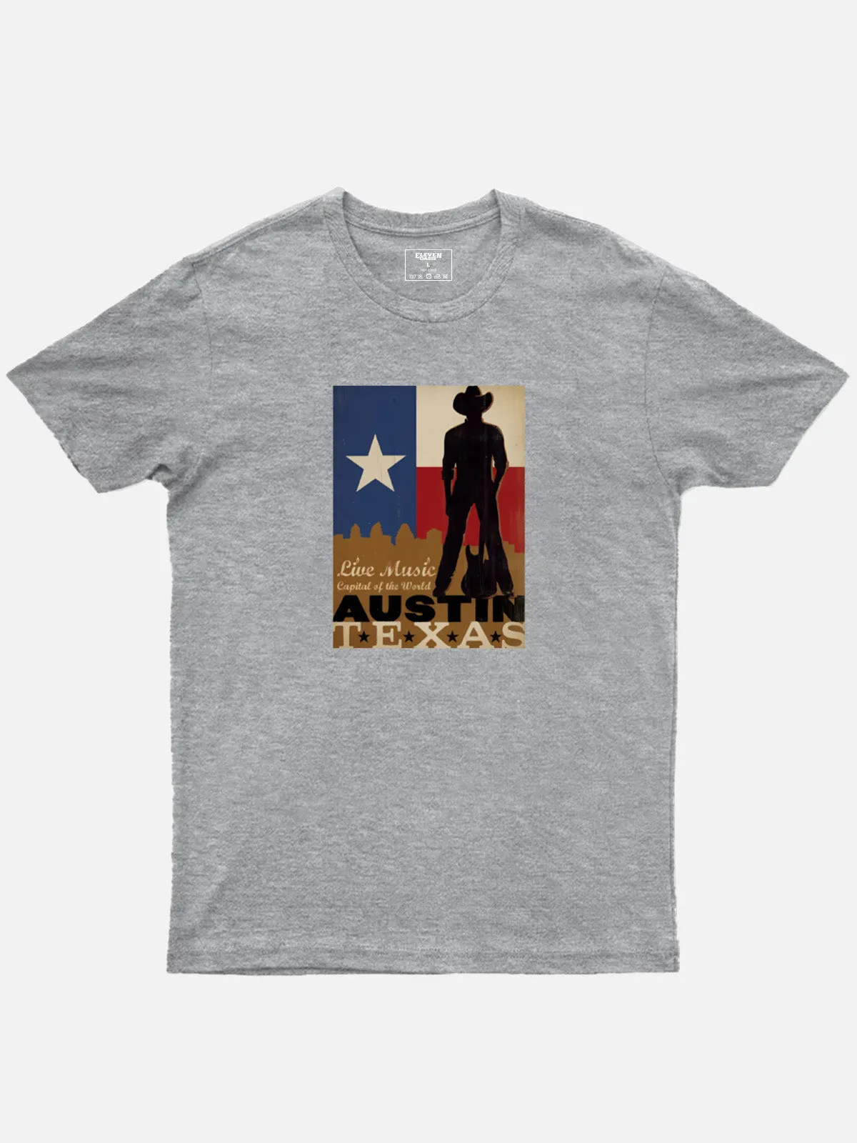 Austin Texas Live Music Cotton T-Shirt sold by Eleven Oasis product image thumbnail 4