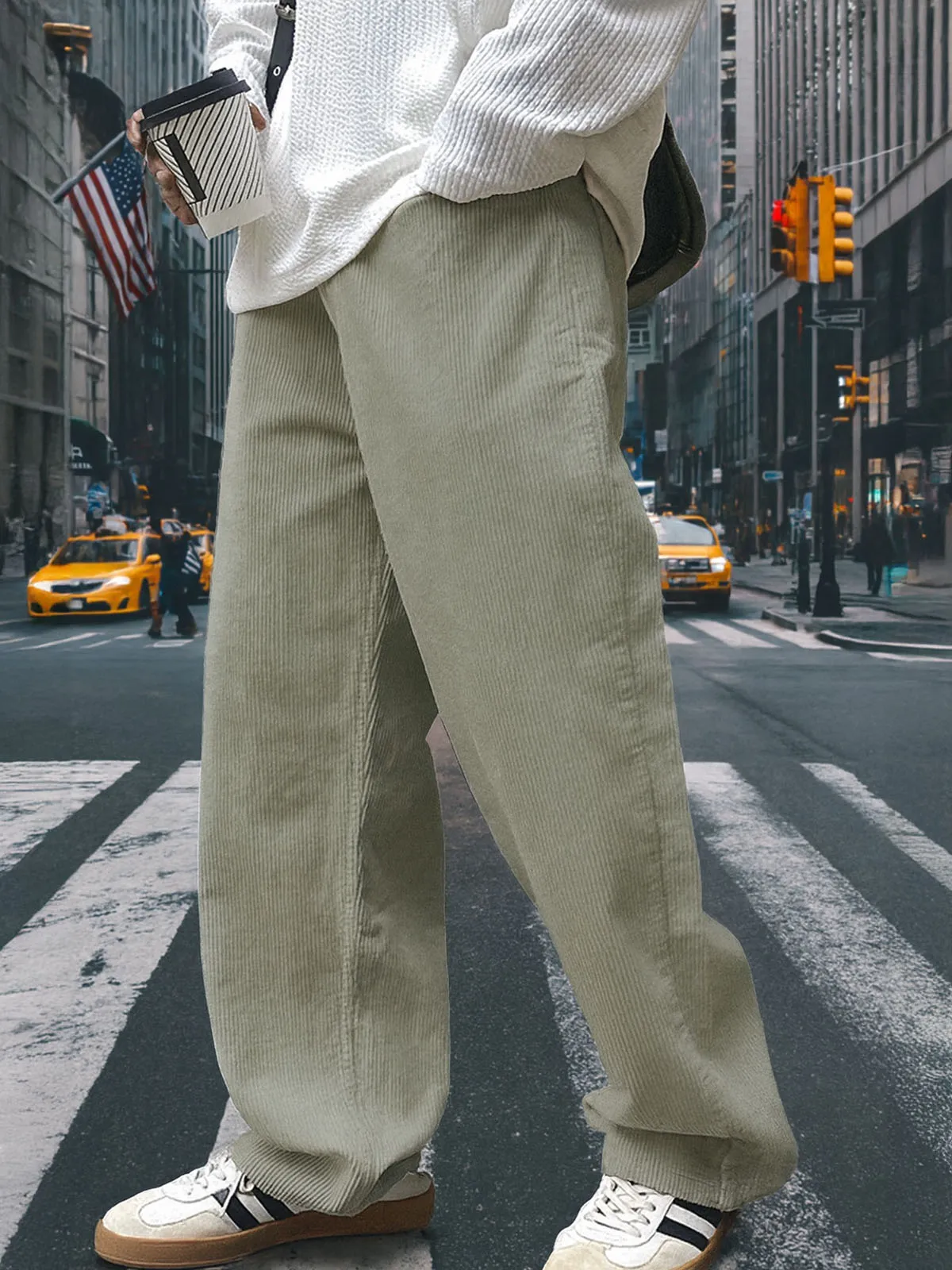 Men's Corduroy Straight Leg Pants sold by Eleven Oasis product image thumbnail 2