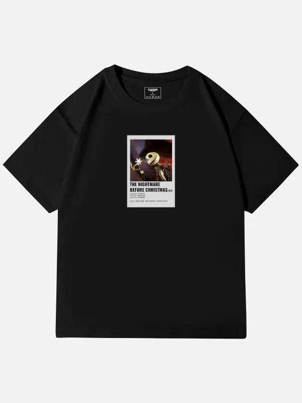 The Nightmare Before Christmas Jack Skellington Graphic Cotton T-Shirt sold by Eleven Oasis