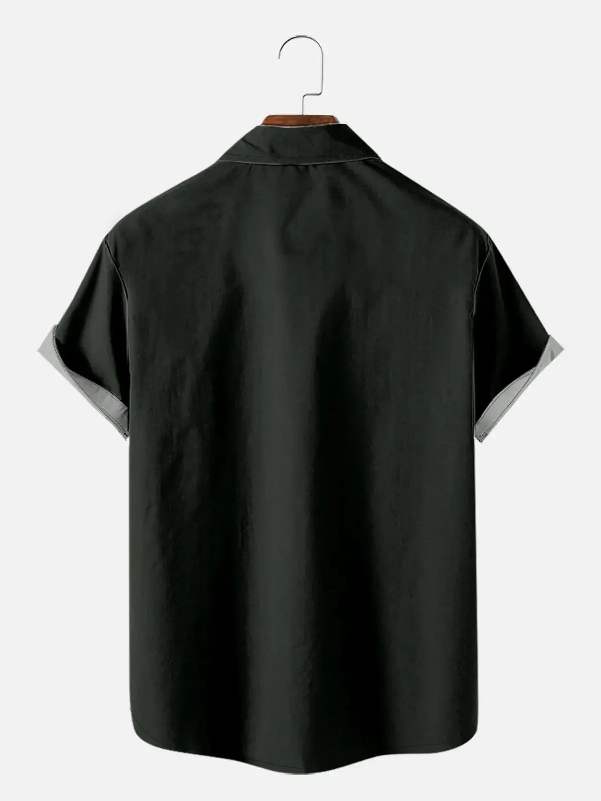 Tall Men's Vertical Stripe Casual Short Sleeve Shirt sold by Eleven Oasis product image thumbnail 4