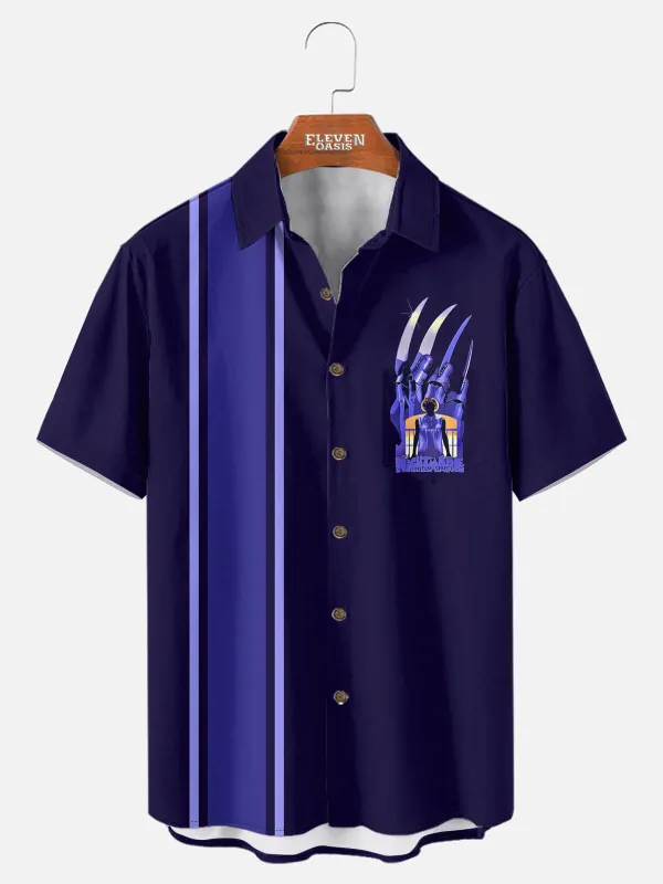 Tall Men's Nightmare on Elm Street Panel Short Sleeve Shirt sold by Eleven Oasis