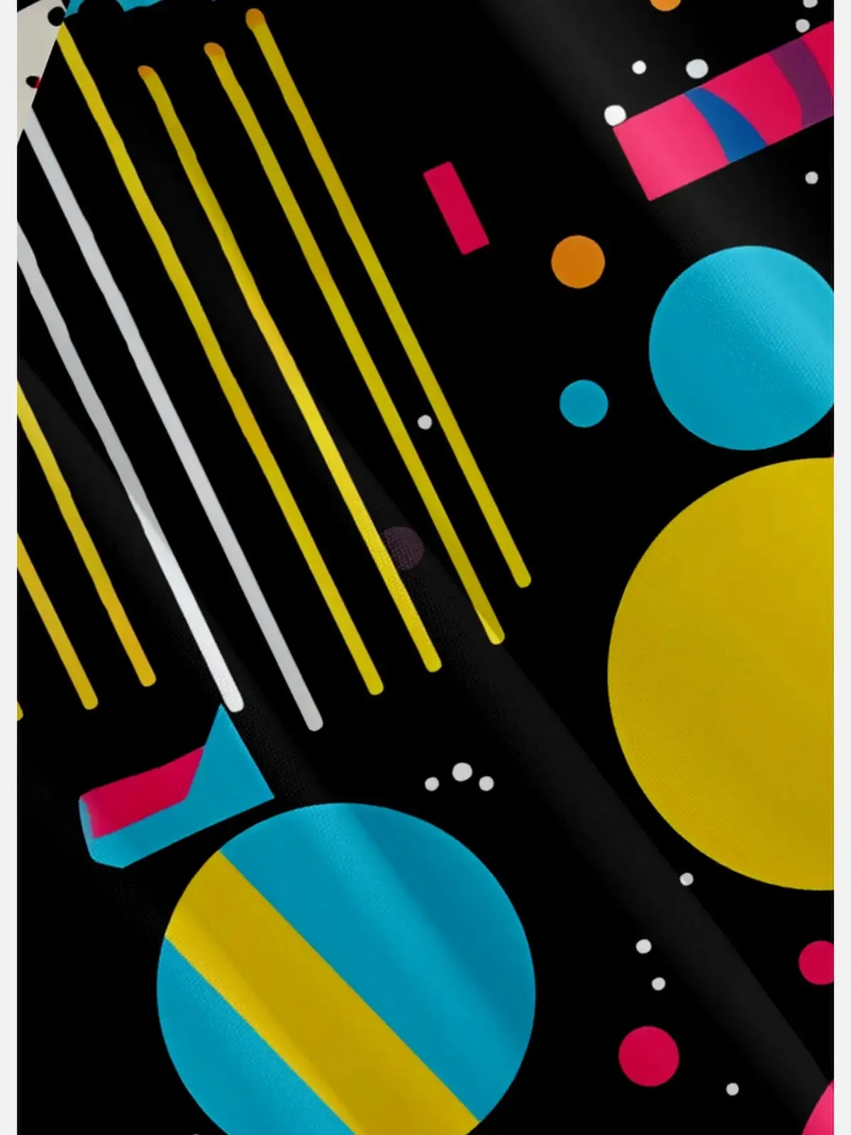 Men's Trapper Keeper Inspired Colorful Geometric Shapes Short Sleeve Shirt sold by Eleven Oasis product image thumbnail 3