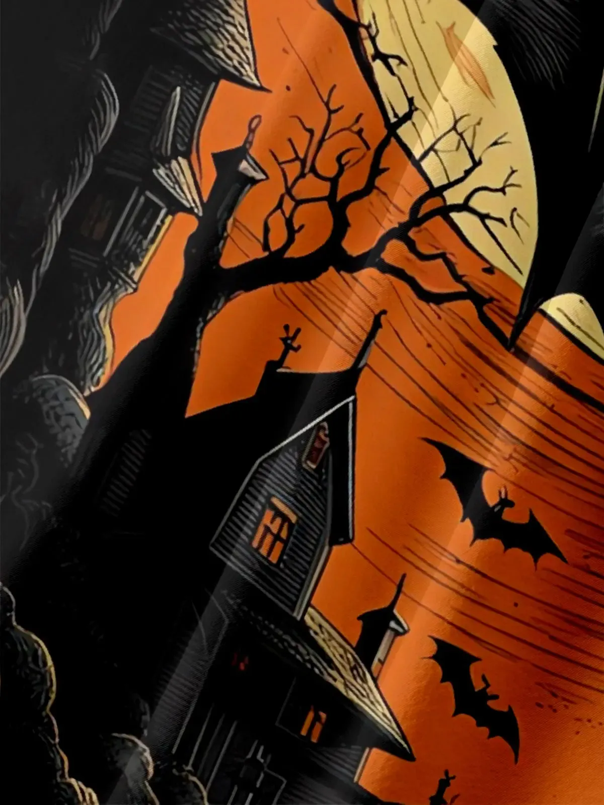 Men's Vampire Bat Halloween Short Sleeve Shirt sold by Eleven Oasis product image thumbnail 3