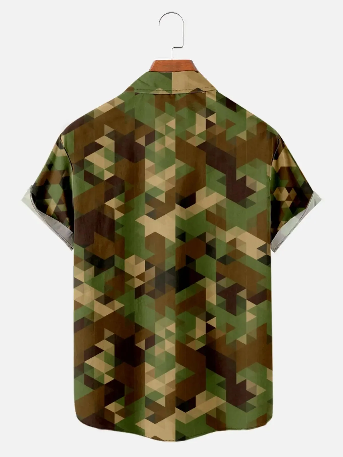 Men's Geometric Camo Short Sleeve Shirt sold by Eleven Oasis product image thumbnail 2