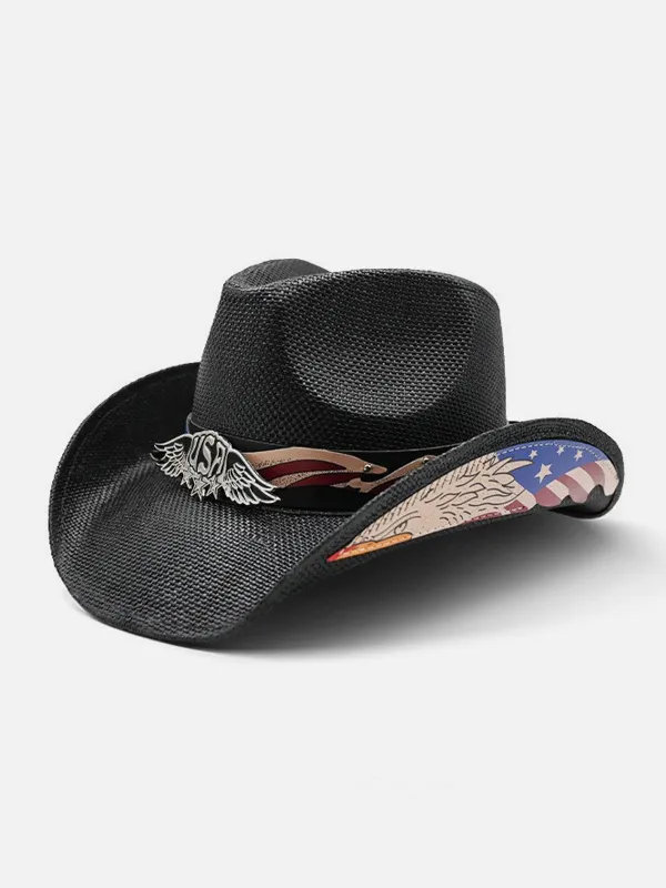 USA Western Graphic Cowboy Hat made by Eleven Oasis