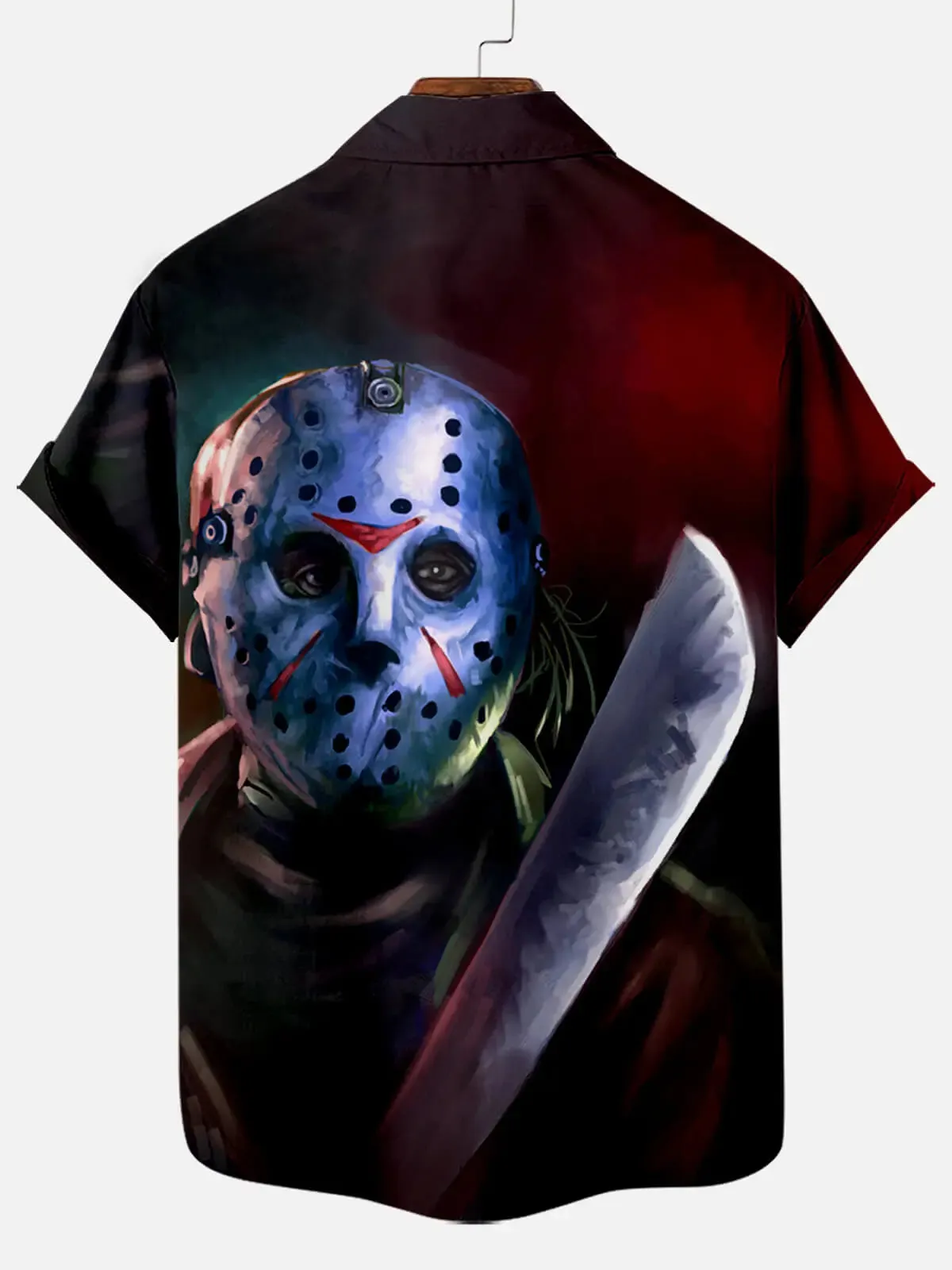 Men's Friday the 13th Jason Halloween Short Sleeve Shirt sold by Eleven Oasis product image thumbnail 2