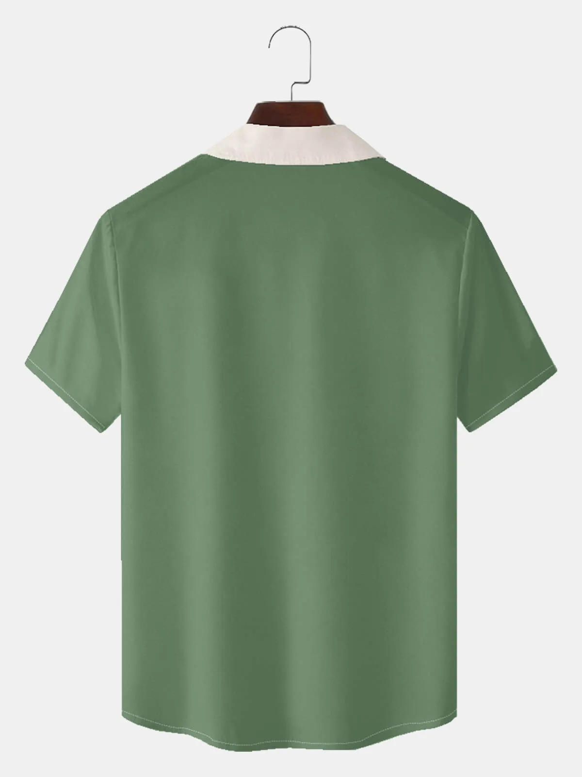 Men's Multi-Colored Stripes Bowling Short Sleeve Shirt sold by Eleven Oasis product image thumbnail 4