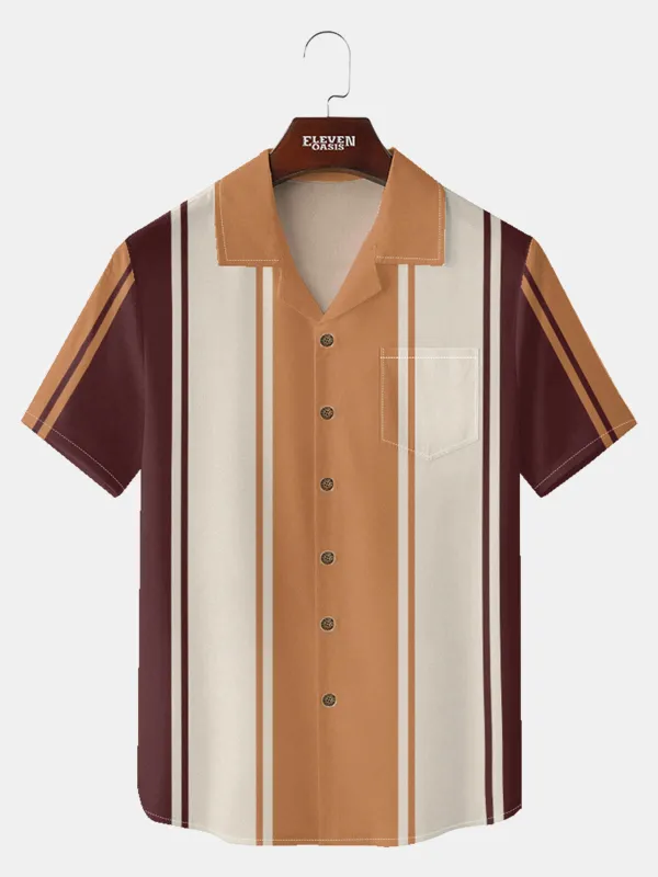 Men's Timeless Bowling Short Sleeve Shirt sold by Eleven Oasis