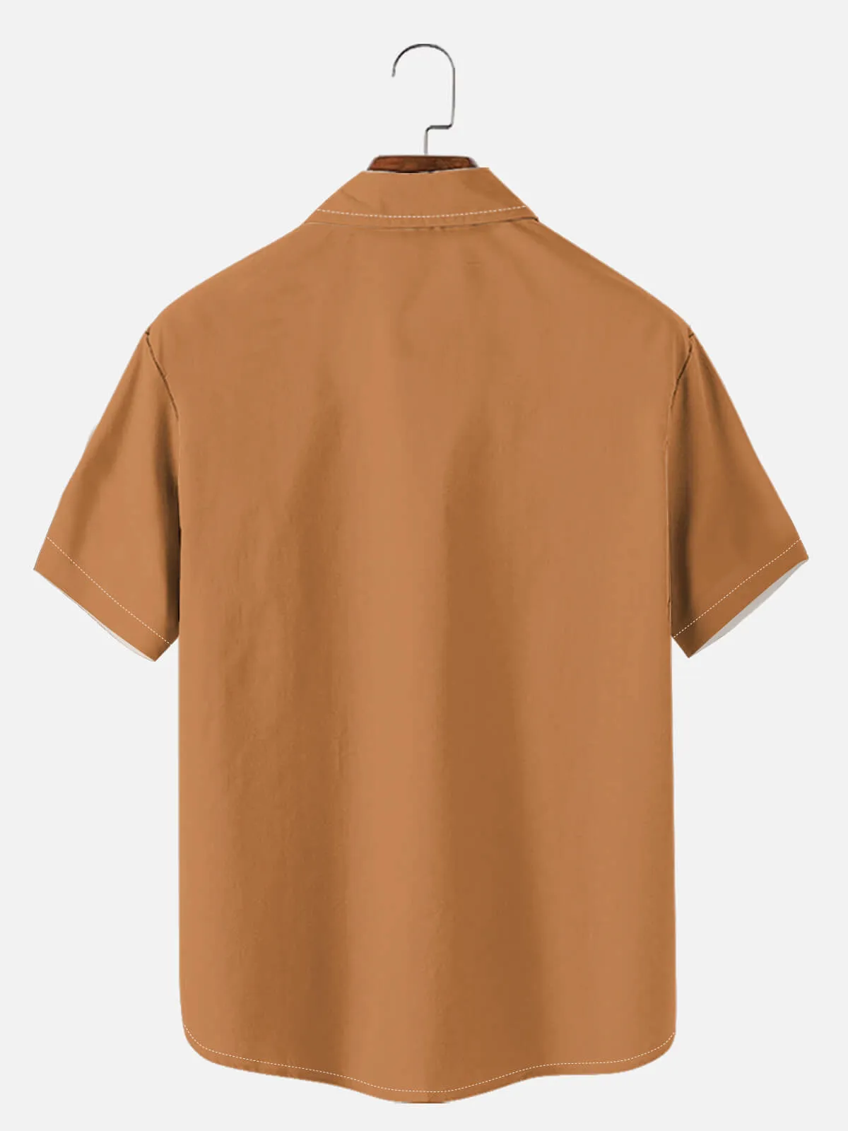 Tall Men's Retro Lane Stripe Bowling Short Sleeve Shirt sold by Eleven Oasis product image thumbnail 2