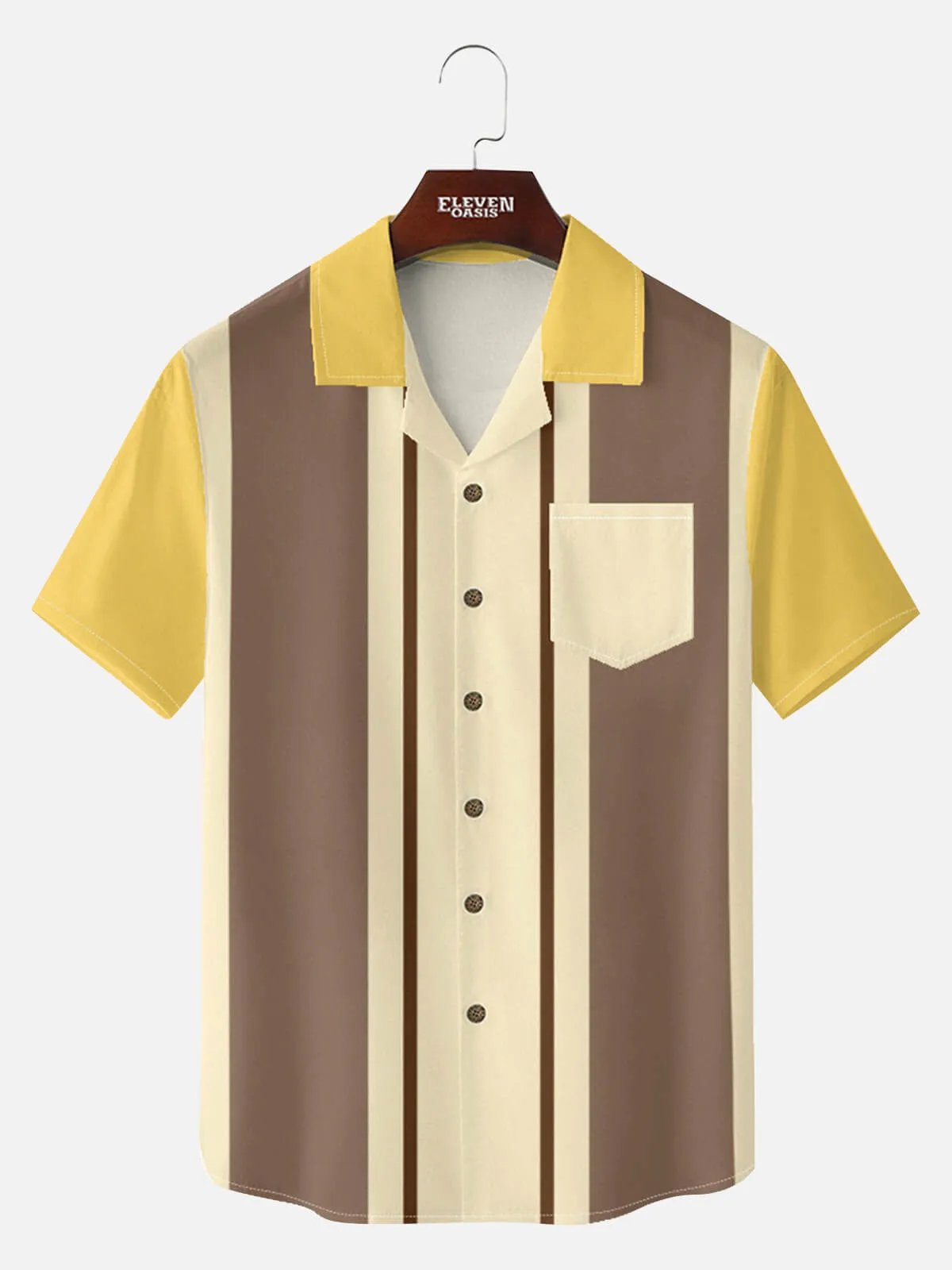 Tall Men's Atomic Era Bowling Short Sleeve Shirt sold by Eleven Oasis product image thumbnail 4