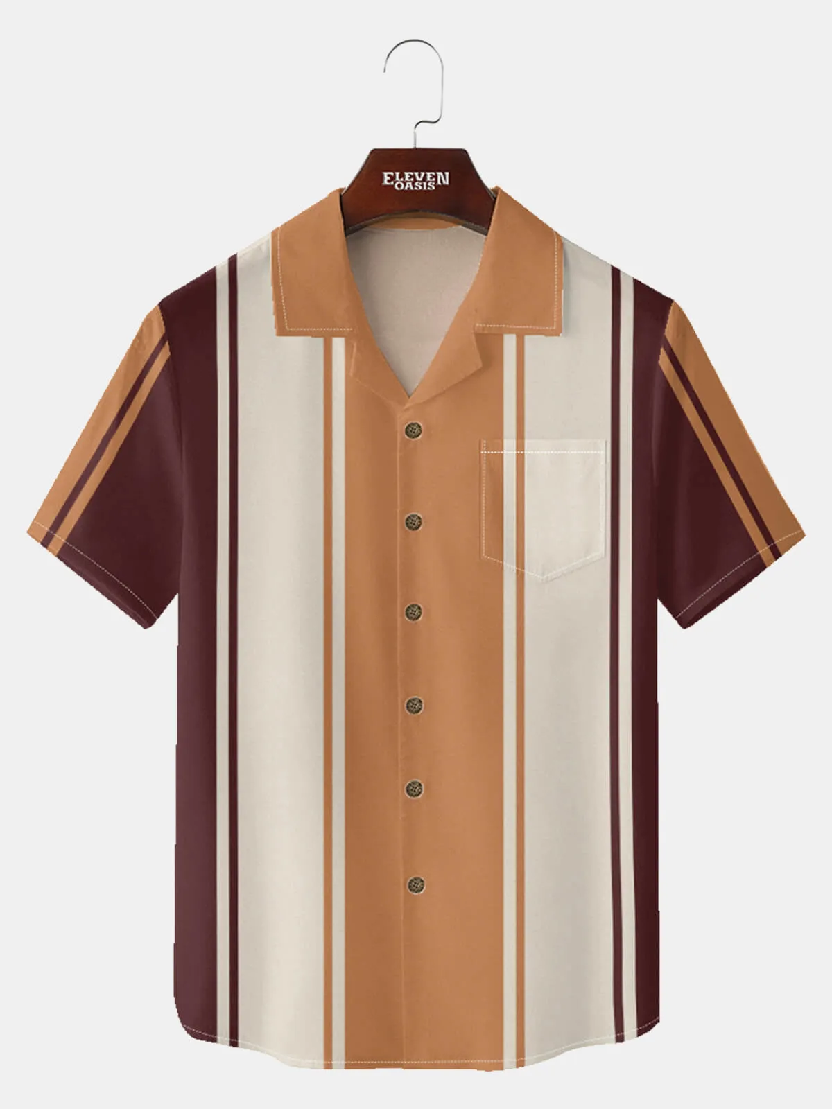 Tall Men's Timeless Bowling Short Sleeve Shirt sold by Eleven Oasis