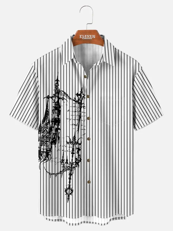 Men's Gothic Manor Short Sleeve Shirt sold by Eleven Oasis