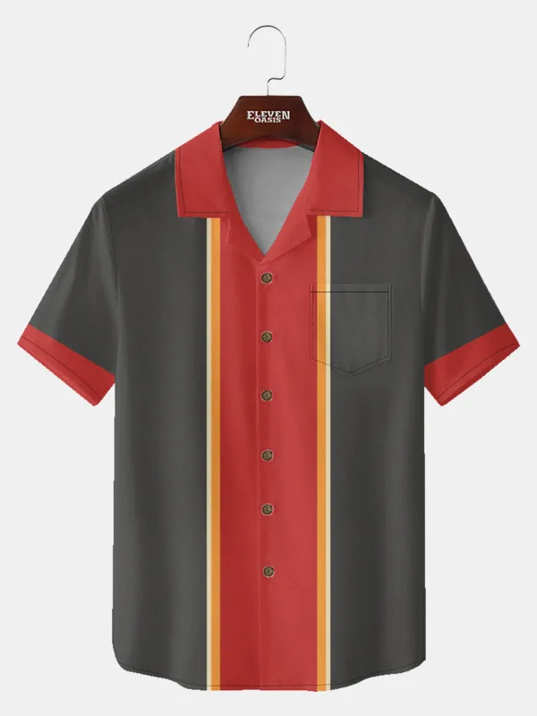 Men's Retro League Bowling Short Sleeve Shirt sold by Eleven Oasis