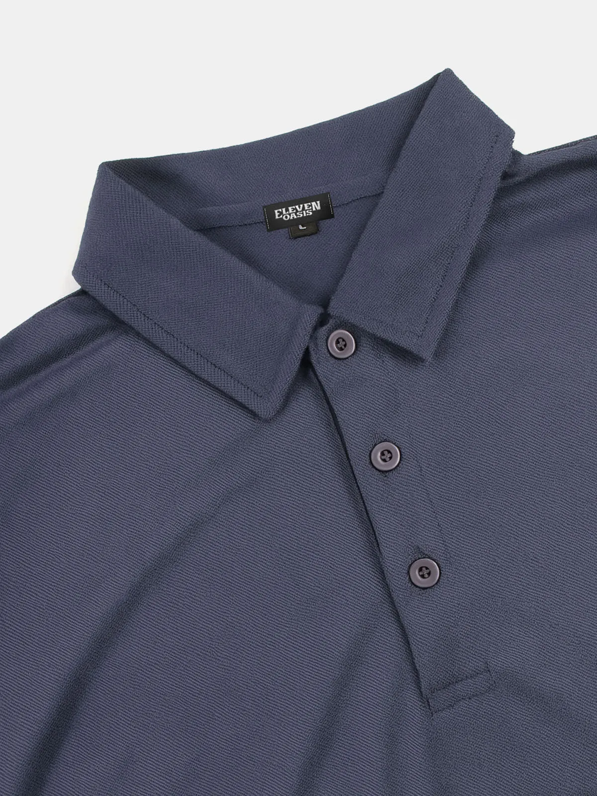 Men's Performance Polo Long Sleeve Shirt sold by Eleven Oasis product image thumbnail 5