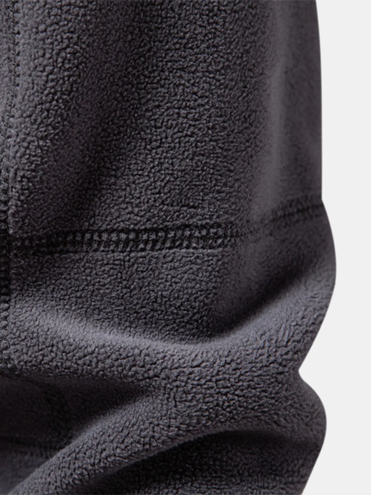 Men's Quarter-Zip Fleece Pullover Sweatshirt sold by Eleven Oasis product image thumbnail 4