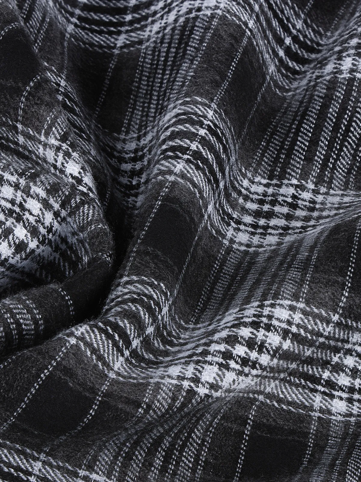 Men's Plaid Flannel Long Sleeve Shirt sold by Eleven Oasis product image thumbnail 3